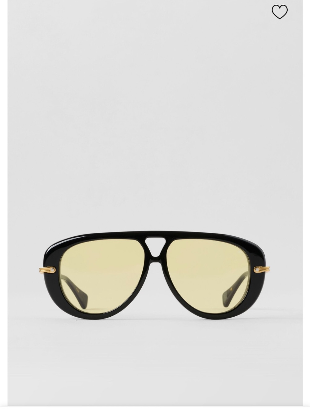 ALO Yoga Black Frame Sunglasses with Yellow Lenses